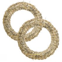 Product Straw wreath Strohroman wreath blank 35/6cm 2pcs