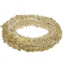 Product Straw wreath Ø35cm natural - decorative wreath for crafting & Advent, set of 5