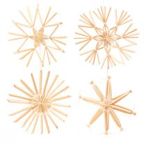 Product Straw stars Christmas Christmas tree decorations Ø10-11cm 12 pcs