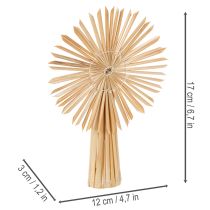 Product Natural Straw Christmas Decorations Set - 35 Pieces, Stars and Figures