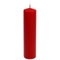 Product Pillar candles red Advent candles candles red 200/50mm 24pcs