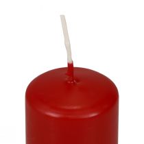 Product Pillar candles red Advent candles small old red 60/40mm 24pcs