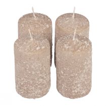 Product Pillar candles Christmas candles beige 60×100mm 4pcs