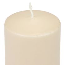 PURE pillar candle Beige Wenzel candles 130/70mm