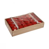 Product Pillar candles red Advent candles small old red 70/50mm 24 pcs