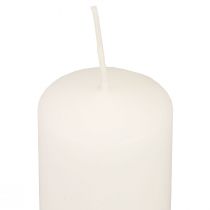 Product Pillar candles white Advent candles small candles 70/50mm 24pcs