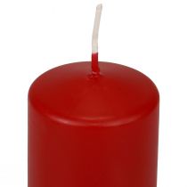 Product Pillar candles red Advent candles old red 100/50mm 24 pcs