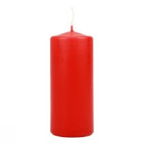 Product Pillar candles red Advent candles candles red 120/50mm 24pcs