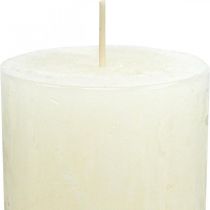Product Pillar Candles Rustic Solid Colored Advent Candles White 70/110mm 4 Pcs