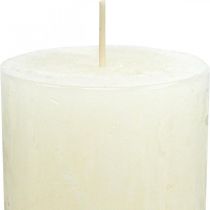 Product Pillar candles Rustic Colored Advent candles white 70/110mm 4pcs