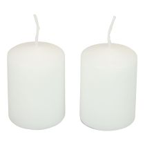 Product Pillar candles white candles H70mm Ø50mm 12 pcs
