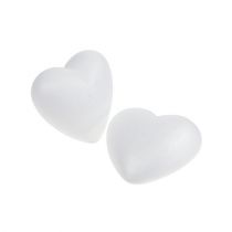 Styrofoam heart 5cm arched small 10pcs