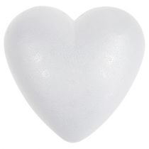 Styrofoam heart curved medium 11cm 2pcs