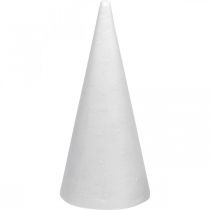 Product Styrofoam cone white 26cm x12cm 5 pcs