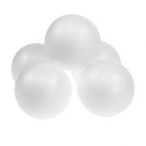 Styrofoam ball Ø8cm white 10p