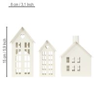 Product Stylish mini tea light house as table decoration 15cm
