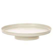 Product Beige Metal Tray 30 cm for Decorative Arrangements