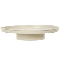Product Beige Metal Tray 30 cm for Decorative Arrangements