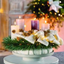 Product Beige Metal Tray 30 cm for Decorative Arrangements