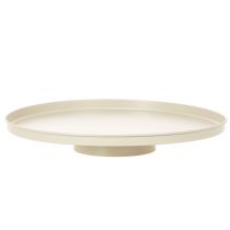 Product Round Metal Decorative Plate, 41 cm, Beige – Ideal for Indoor Displays and Home Decorations