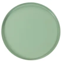 Product Round Green Metal Decorative Plate with Base – 30cm