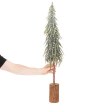 Product Artificial Christmas tree with base, frosted, as winter decoration, 90cm