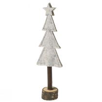 Product Christmas tree decoration felt star heart beige red H21cm 4 pcs
