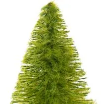 Product Miniature Artificial Pine Trees with Wooden Base 12cm Set of 6