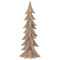 Product Decorative Small Flocked Christmas Tree, 44cm, Brown, Indoor Use