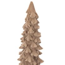 Product Artificial Flocked Christmas Tree Decoration, 34cm Height, Brown
