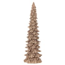 Product Artificial Flocked Christmas Tree Decoration, 34cm Height, Brown