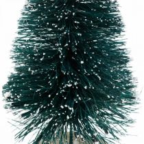 Mini fir snowed, winter decoration, Christmas tree H9.5cm Ø5cm 2pcs