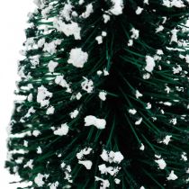 Product Decorative fir snowed, Christmas decoration, Advent H13cm Ø5.5cm 2pcs