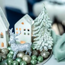 Fir tree with snow, Christmas decoration, decorative fir tree H14cm