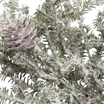 Product Fir Garland with Cones Winter Decoration Frost White L145cm