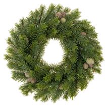 Product Kunststoff Pine Sprig Wreath with Cones for Table or Door – 30 cm