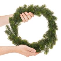 Product Artificial Green Pine Wreath for Door Decoration 35cm