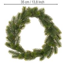 Product Artificial Green Pine Wreath for Door Decoration 35cm