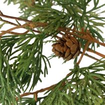 Product Fir branch artificial fir green cedar branch cones 85cm