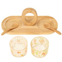 Product Tapas set motif peach table decoration summer 23×9×10.5cm