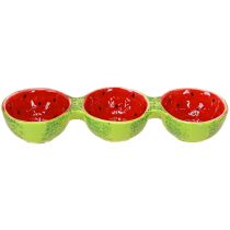 Product Tapas dish Watermelon Ceramic bowl 8.5×28cm 1pc