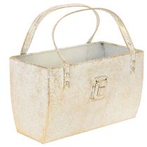 Product Metal bag, decorative container, rectangular, 26cm, gold