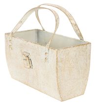 Product Metal bag, decorative container, rectangular, 26cm, gold