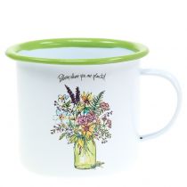 Product Deko cup plant pot enamelled Ø11,5cm H10cm