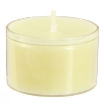 Product Night Lights Tea Lights Cream Yellow in Plastic Bowl 8 Hours 50 Pcs