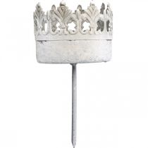 Product Tealight holder metal for sticking candle holder crown Ø5.5cm 4pcs
