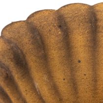 Product Vintage tealight holder, small bowl, rust-colored metal, Ø10cm, H4.5cm