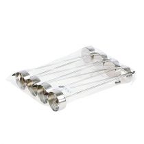 Product Tealight holder for sticking silver 21cm 8 pcs