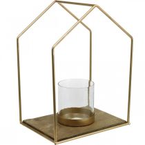 Lantern house metal tealight holder table decoration 26×20×35cm