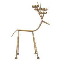 Tealight holder metal deer decorative candlestick H44.5cm